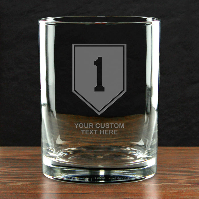 US Army 'Build Your Glass' Personalized 14 oz. Double Old Fashioned Glass