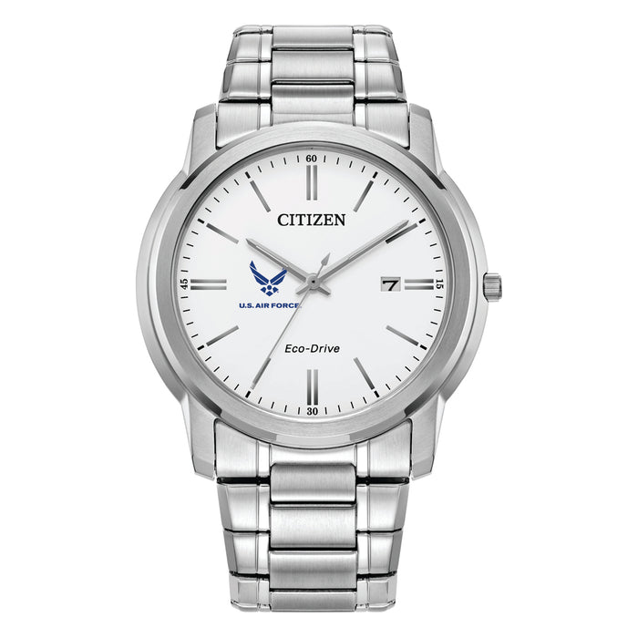 Citizen USAF Men's Classic Stainless Steel Eco-Drive Watch