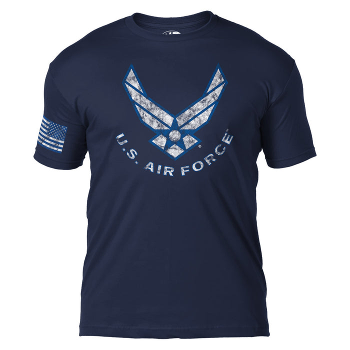 US Air Force 'Flight' 7.62 Design Men's T-Shirt Navy