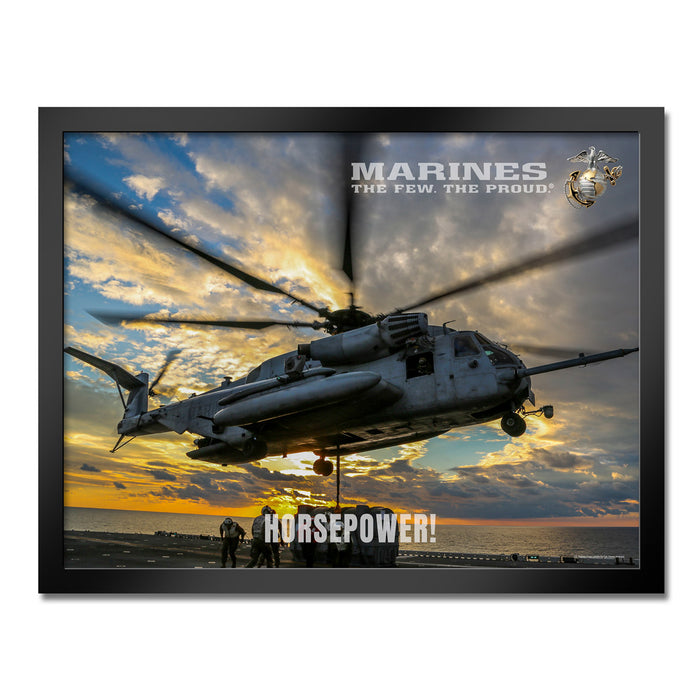 U.S. Marine Corps CH-53E Super Stallion Helicopter Framed Print