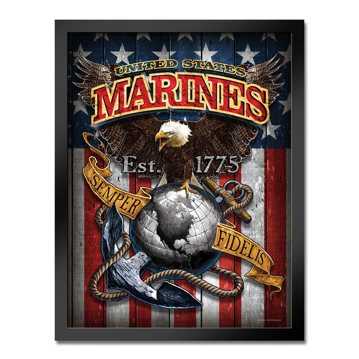 U.S. Marine Corps Fighting Eagle Framed Print