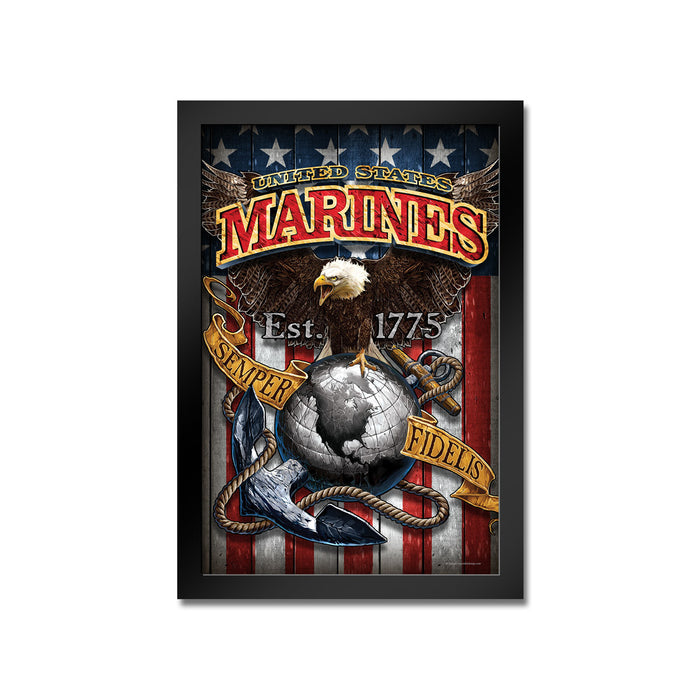 U.S. Marine Corps Fighting Eagle Framed Print