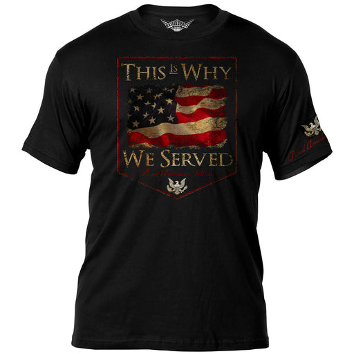 Veterans 'This Is Why We Served' 7.62 Design Battlespace Men's T-Shirt- 7.62 Design