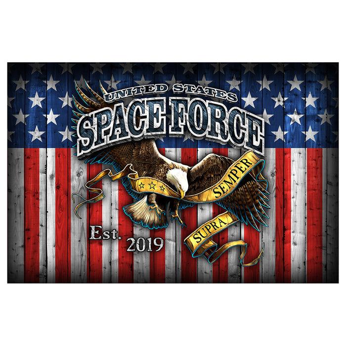 U.S. Space Force Fighting Eagle 20x30 Floor Mat