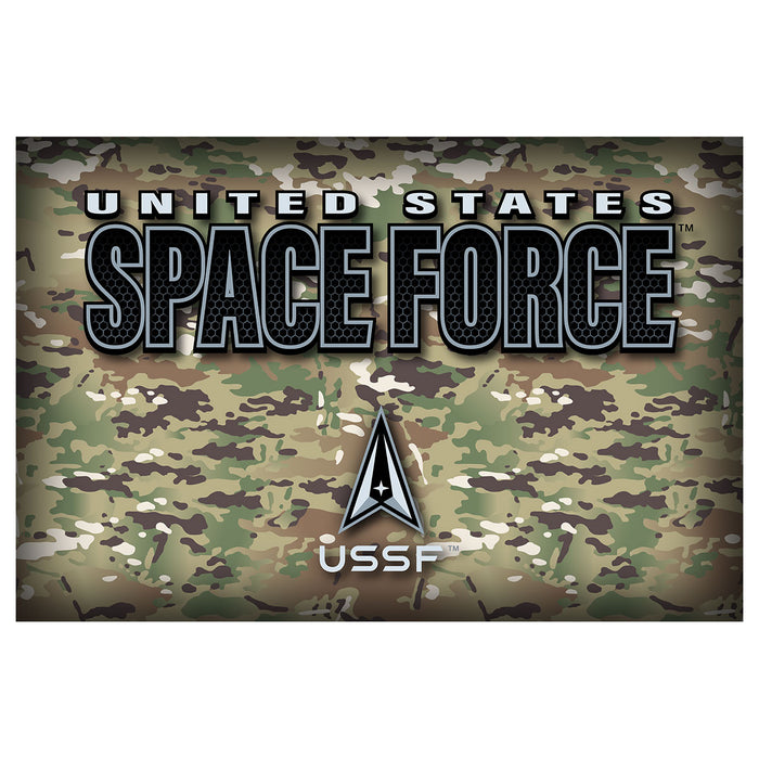 U.S. Space Force Camo Text 20x30 Floor Mat