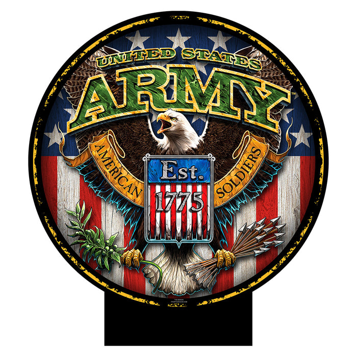 Army Fighting Eagle 20 x 20 inch Yard Sign