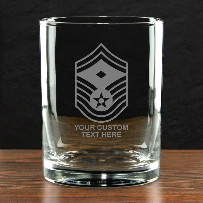US Air Force 'Build Your Glass' Personalized 14 oz. Double Old Fashioned Glass