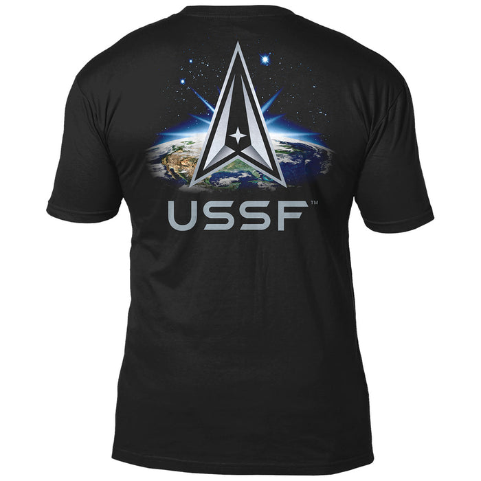 U.S. Space Force Earth Logo 7.62 Design Battlespace Men's T-Shirt