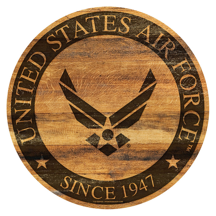 USAF Logo 12 inch Round Sign