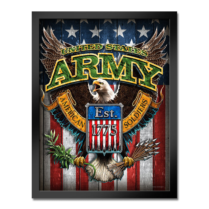 U.S. Army Fighting Eagle Framed Print