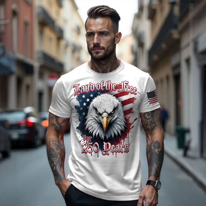 USA 250th Birthday Land Of The Free 7.62 Design Men's T-Shirt
