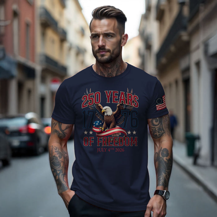 USA 250th Birthday 1776 Eagle 7.62 Design Men's T-Shirt - 7.62 Design