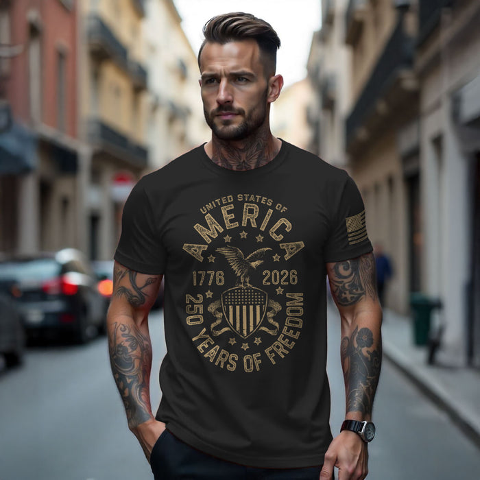 USA 250th Birthday Vintage 7.62 Design Men's T-Shirt - 7.62 Design