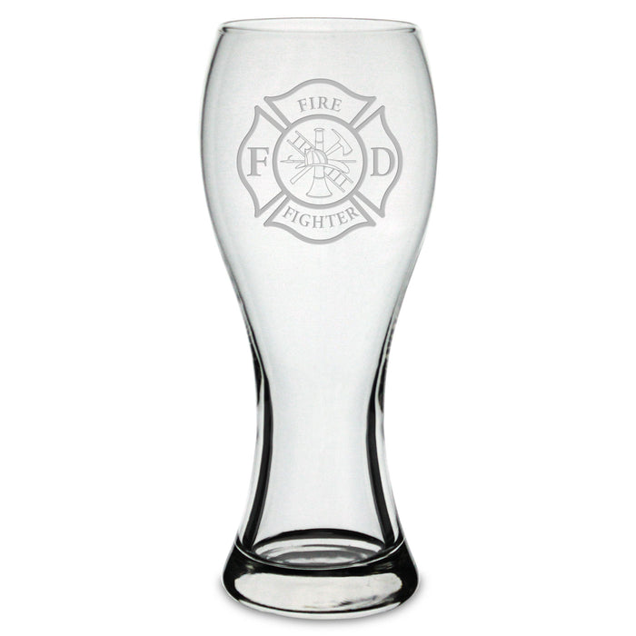Firefighter Personalized 23 oz. Pilsner Beer Glass