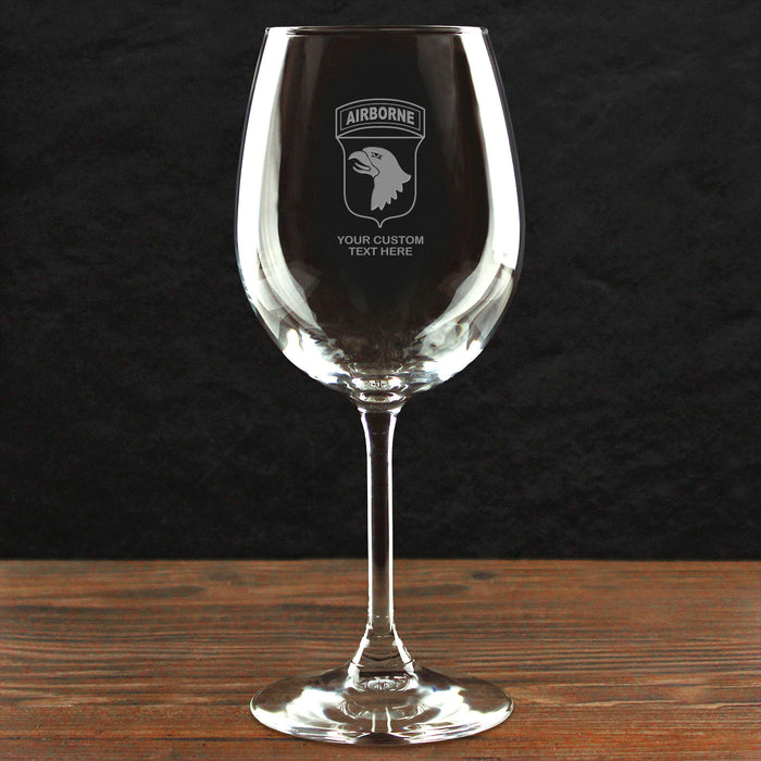 US Army Pick Your Design Personalized 16 oz. Wine Glass