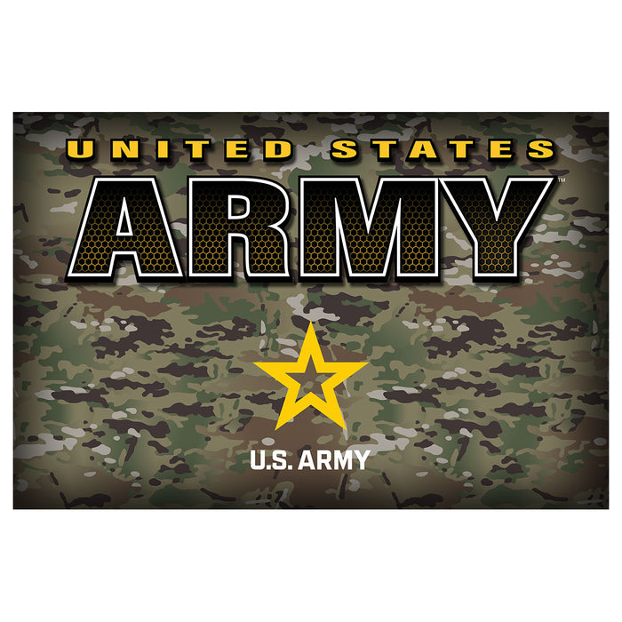 Army Camo Text 20x30 Rug