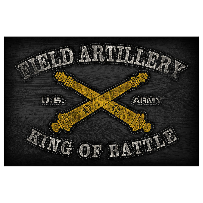 U.S. Army Field Artillery 20x30 Floor Mat