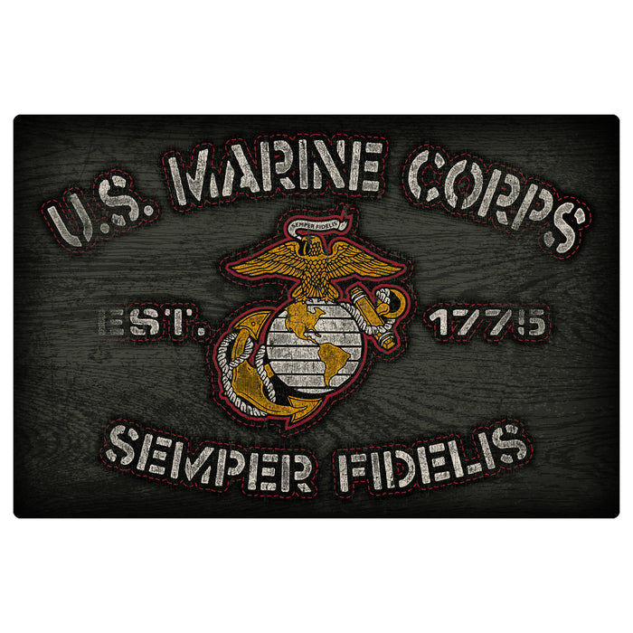 U.S. Marine Corps Vintage Eagle Globe & Anchor 20x30 Floor Mat
