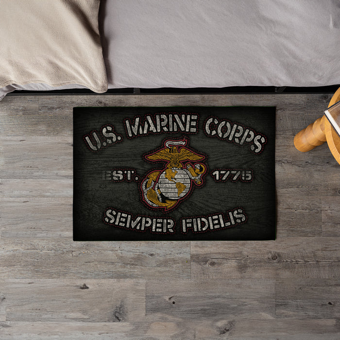 U.S. Marine Corps Vintage Eagle Globe & Anchor 20x30 Floor Mat