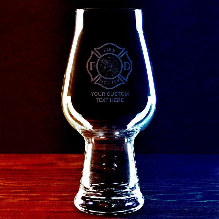 Firefighter Personalized 18 oz. IPA Beer Glass