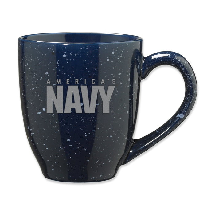 U.S. Navy Etched Bistro Mug - Officially Licensed