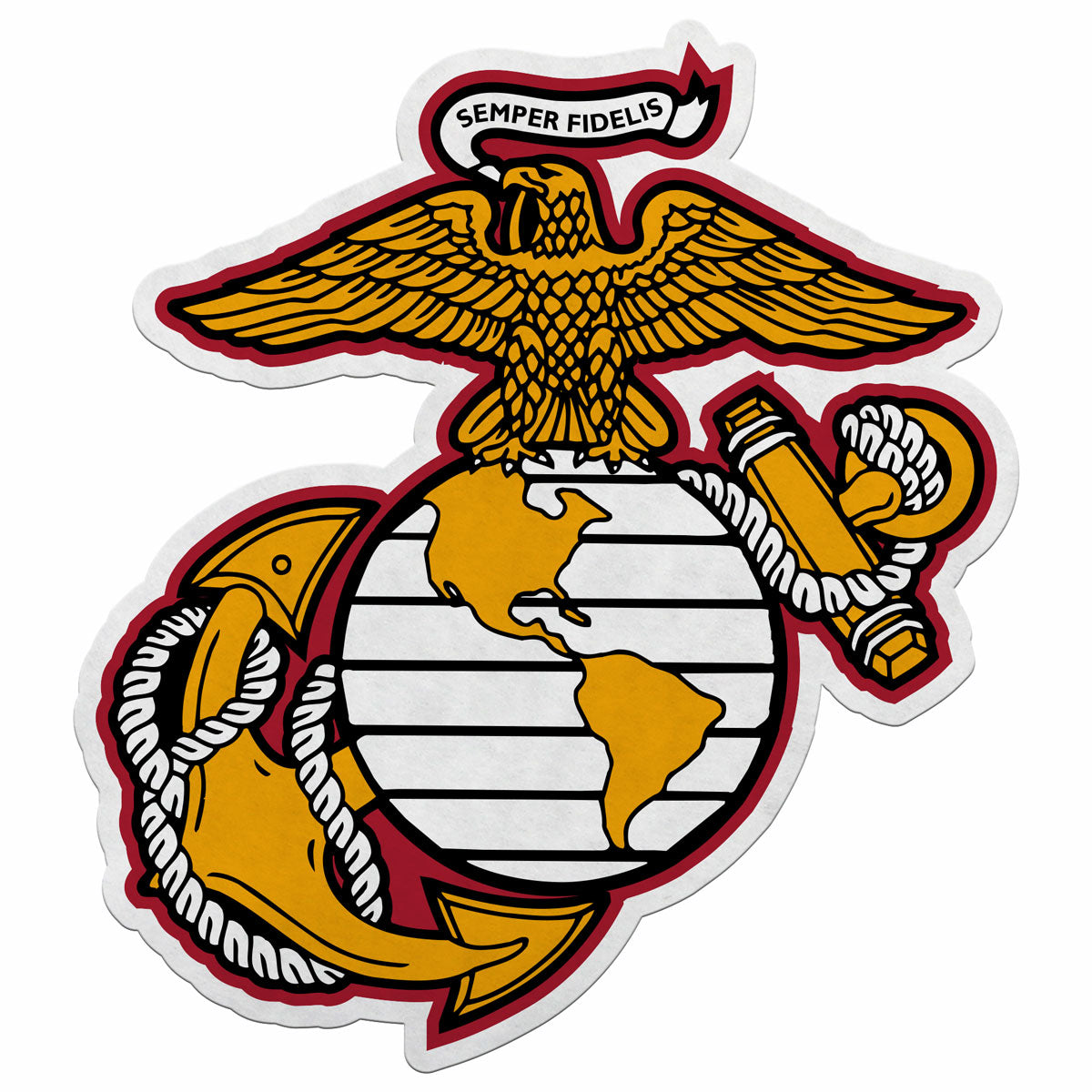 USMC EGA Die-Cut Pennant by 7.62 Design - Made in the USA