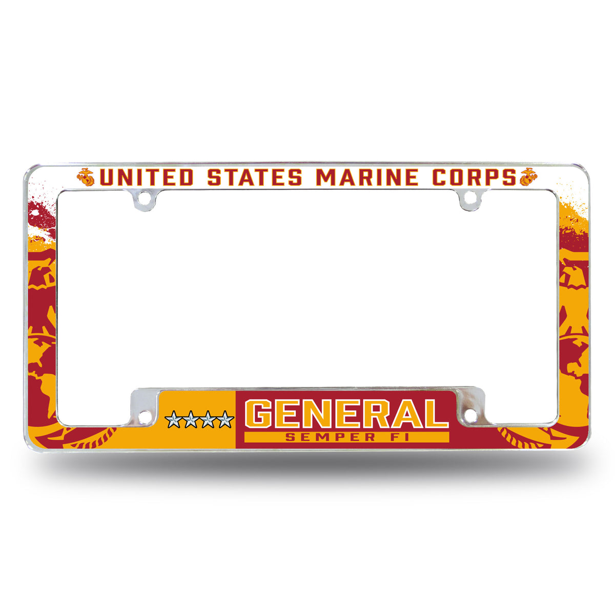 7.62 Design Marine Corps O-10 General USMC License Plate Frame - Offic