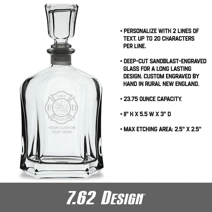 Firefighter Personalized 23 oz. Capitol Whiskey Decanter