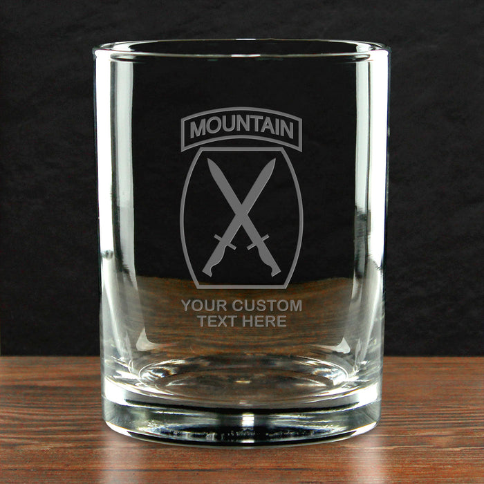 US Army 'Build Your Glass' Personalized 14 oz. Double Old Fashioned Glass