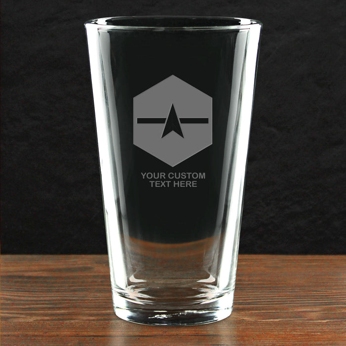 US Space Force 'Pick Your Design' Personalized 16 oz. Pint Glass