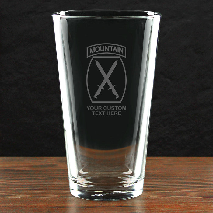 US Army 'Pick Your Design' Personalized Pint Glass
