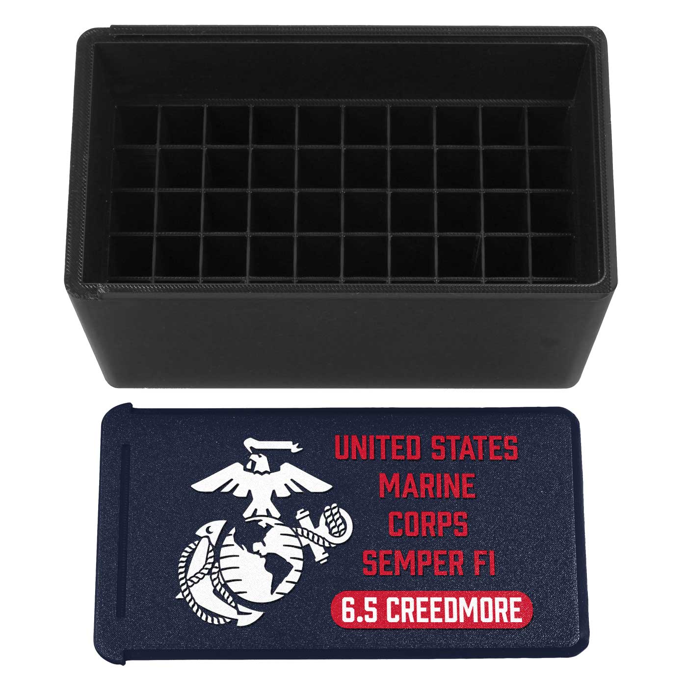Stl File Usmc Box USMC Semper Fi 3D Printed Storage Boxes - USA Made - Officially Licens ...