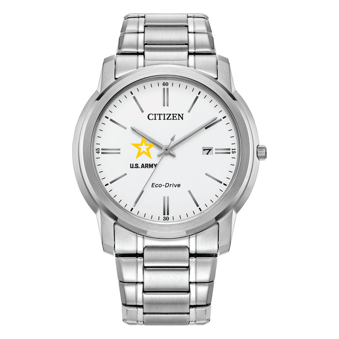 Citizen US Army Men's Classic Stainless Steel Eco-Drive Watch