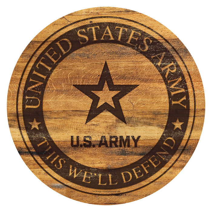 Army Logo 12 inch Round Sign