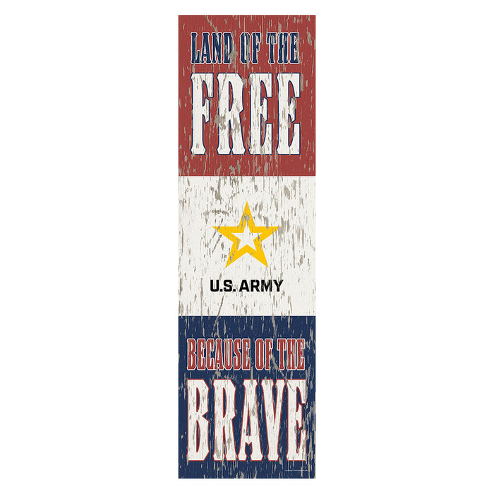 Army Land of the Free 10 x 35 inch Sign