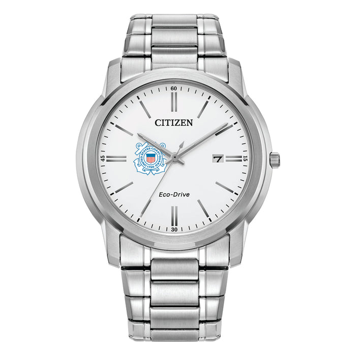 Citizen USCG Men's Classic Stainless Steel Eco-Drive Watch