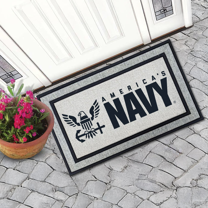 USN America's Navy - 18 x 30 inch Color Doormat