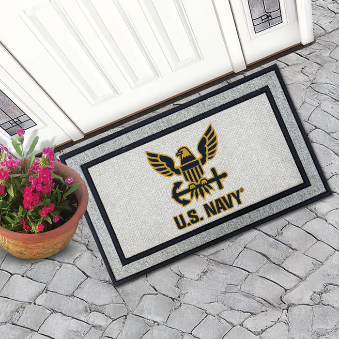 US Navy Logo - 18 x 30 inch Color Doormat