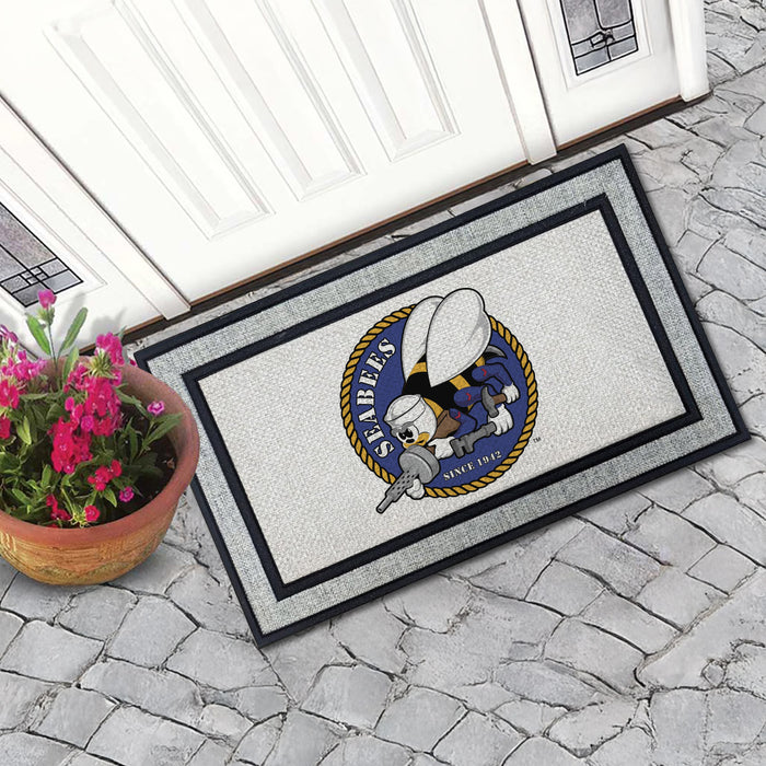 US Navy Seabees - 18 x 30 inch Color Doormat