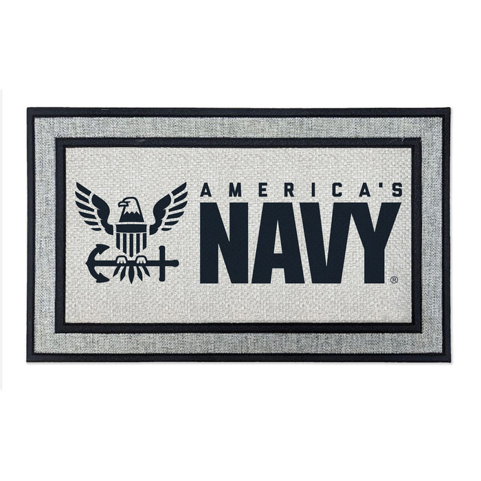 USN America's Navy - 18 x 30 inch Color Doormat
