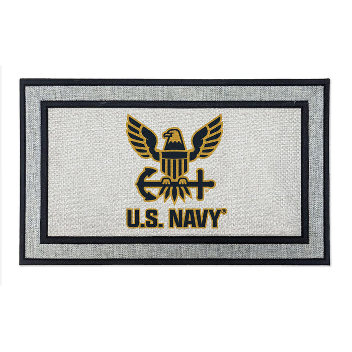 US Navy Logo - 18 x 30 inch Color Doormat
