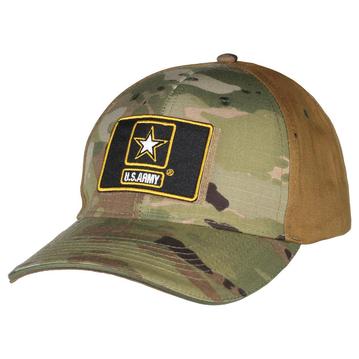 US Army Camo/Coyote Velcro Patch Cap OG