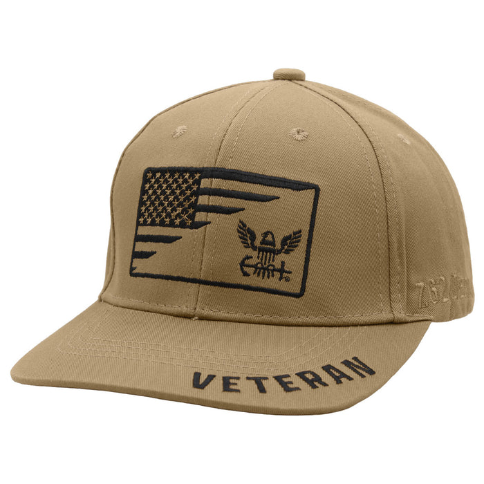 U.S. Navy Veteran Split Flag Twill Hat