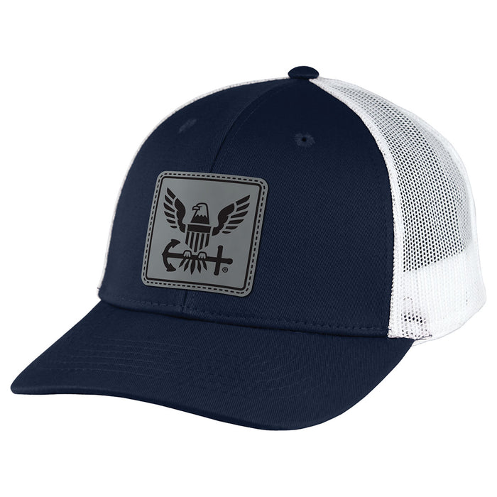 U.S. Navy Logo Patch Trucker Hat by 7.62 Design