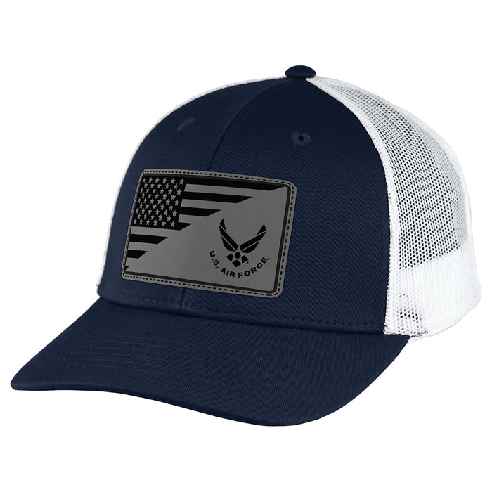 U.S. Air Force Split Flag Patch Trucker Hat by 7.62 Design