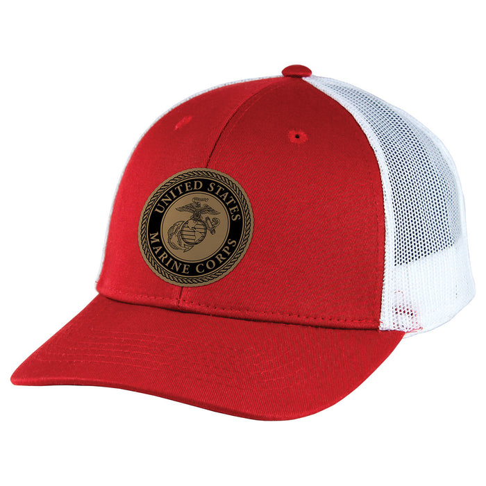 U.S. Marine Corps Seal Patch USMC Trucker Hat by 7.62 Design