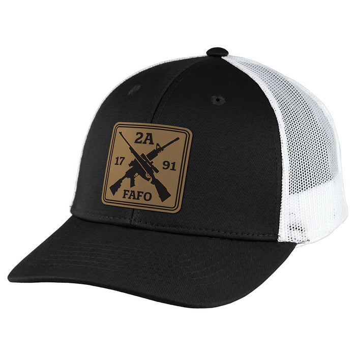 2nd Amendment FAFO Patch Trucker Hat by 7.62 Design