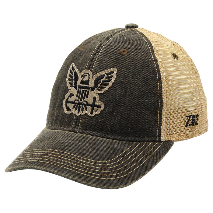 U.S. Navy Eagle Logo Vintage Trucker Hat