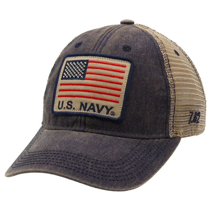 U.S. Navy Flag Vintage Trucker Hat