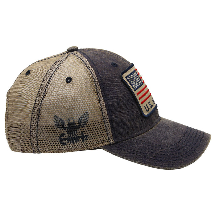 U.S. Navy Flag Vintage Trucker Hat